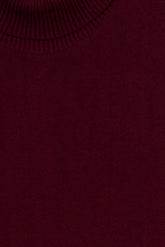 Maroon Luxe Knit Turtleneck